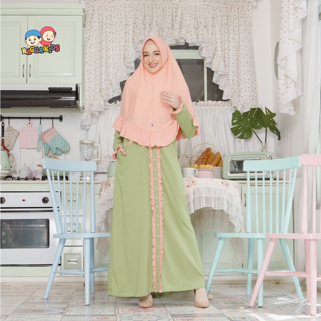 Family Set Sarimbit PAKAIAN GAMIS ANAK PEREMPUAN REMAJA COUPLE TERBARU MUSLIM CASUAL SYAR'I NYAMAN RAGGAKIDS RG 54