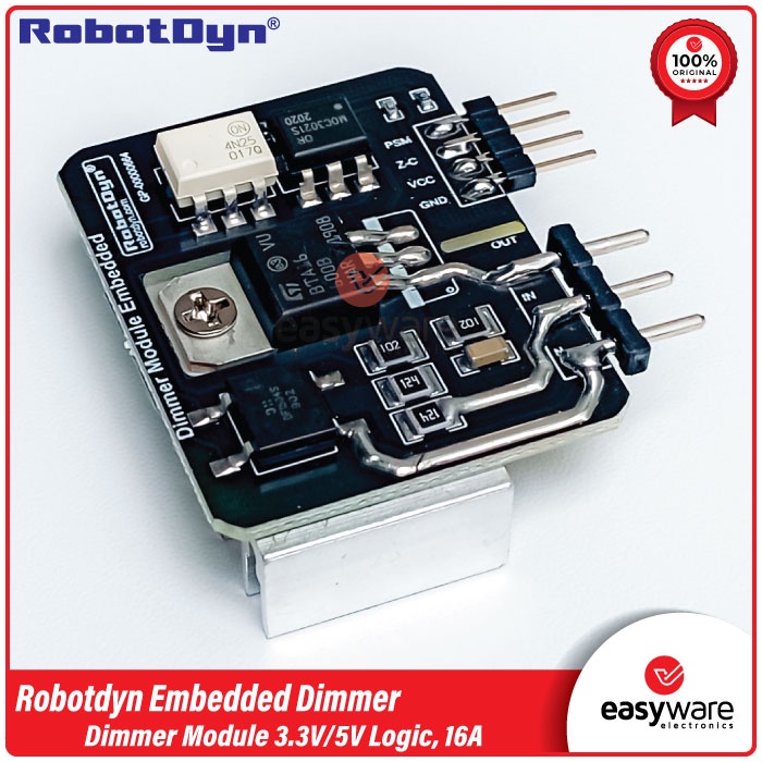 RobotDyn Embedded Dimmer Module, 3.3V/5V logic, 16A, 600V