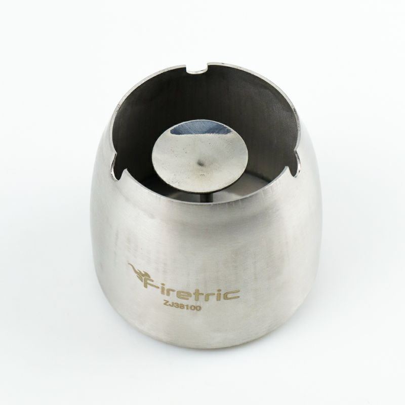 Firetric Asbak Rokok Anti Angin Cone Cylinder Stainless Steel - ZJ38100