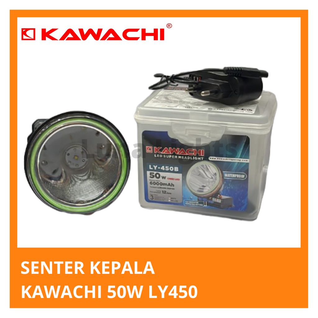 SENTER KEPALA 50W 50 WATT LY 450 KAWACHI HEADLAMP