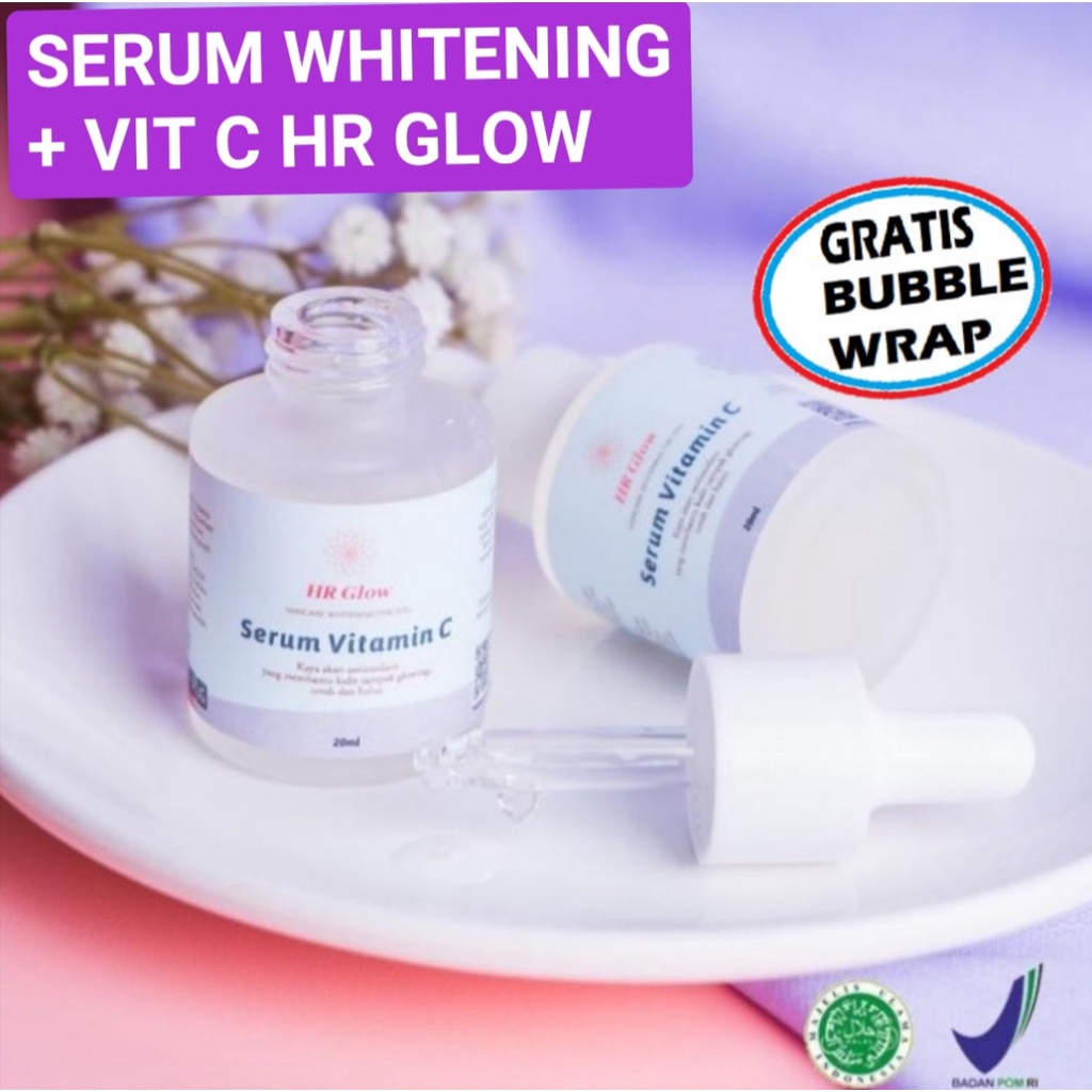 Serum Vit C Whitening HR Glow - 20ml (BPOM) serum wajah / pemutih wajah glowing / serum original