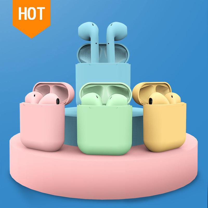 COD Garansi Inpods 12 Pro Macaron Earphone Android IOS Bluetooth Headset Ear Pods TWS HIFI i12 i12S