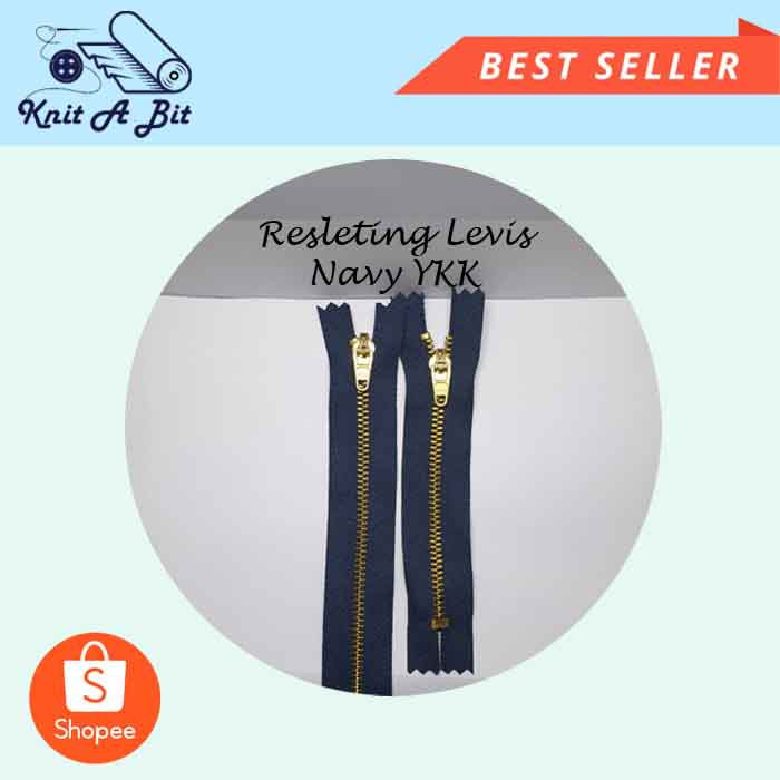Resleting Jeans / Levis NAVY YKK