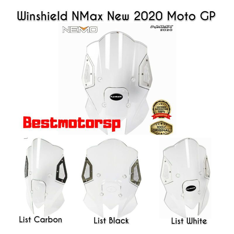 Windshield Nmax New 2020 model MotoGp NEMO Model Terbaru Winsil Visor Nmax New