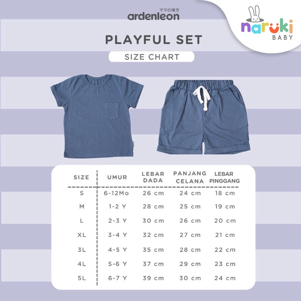 Ardenleon Playful Set Unisex Kids Arden Leon Setelan Kasual Anak