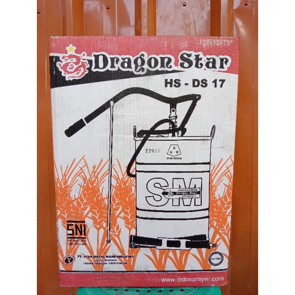 Dragon Star Sprayer Stainles Pompa semprot hama Manual 17 Liter