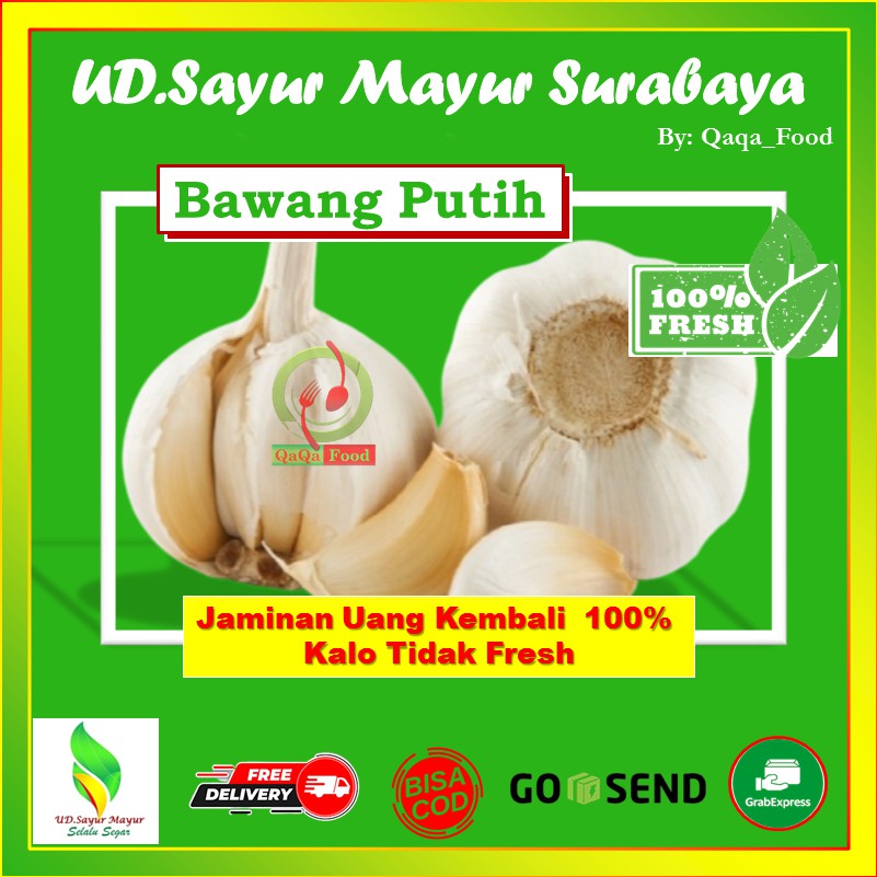 

BAWANG PUTIH KATING catting SAYURAN SEGAR EMPON EMPON BUMBU DAPUR 1kg - UD166
