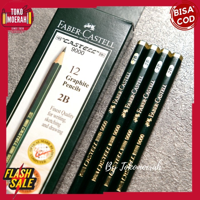 

Cuci Gudang Paket Isi 4Pcs Pensil 2B Faber Castell 9000 Murah Grosir Pensil 2B Cod Hot Sale