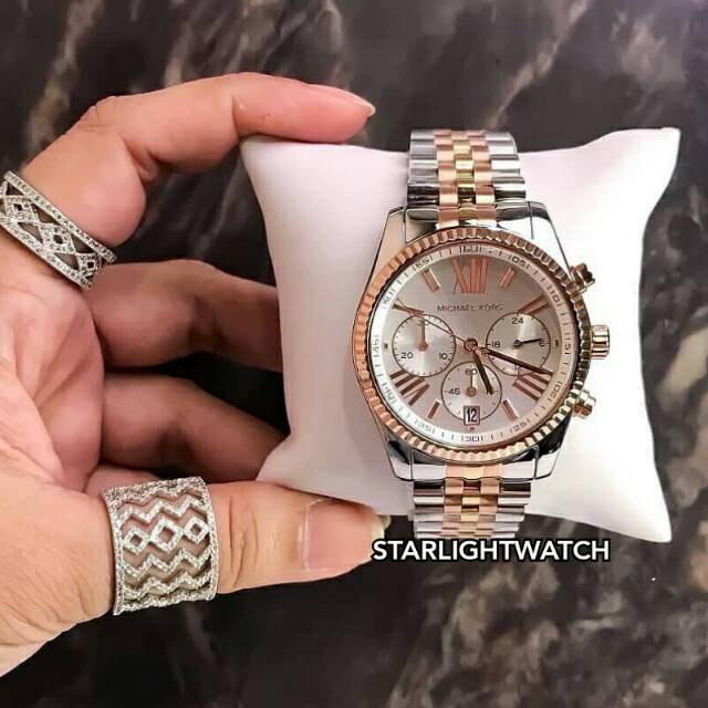 JAM TANGAN WANITA MICHAEL KORS MK5735 BATRE STAINLESS STEEL