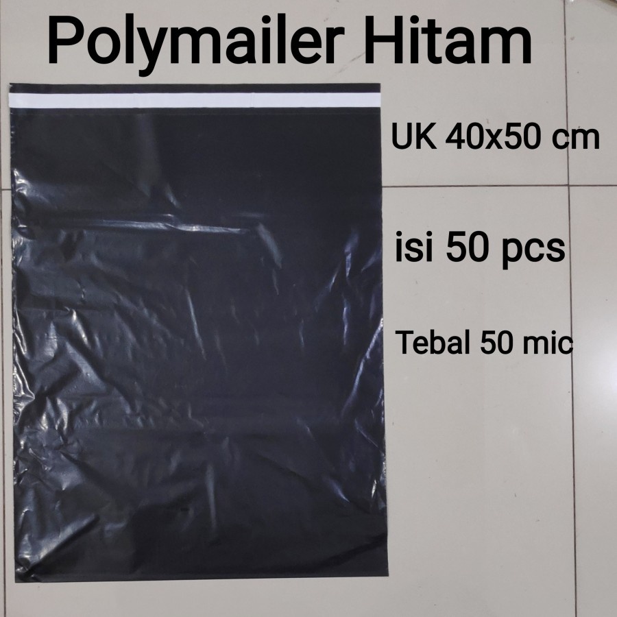 

Polymailer Hitam 40x50 isi 50 Pcs