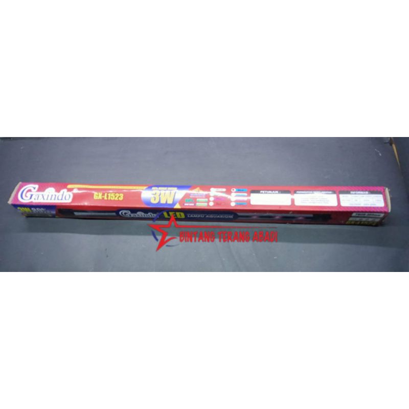 LAMPU AQUARIUM GAXINDO 3W WARNA WARNI