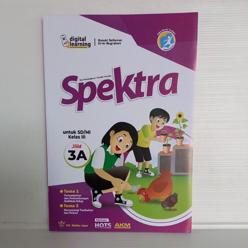 BUKU PELAJARAN SPEKTRA KELAS 3 JILID A - TEMA 1 S.D 2