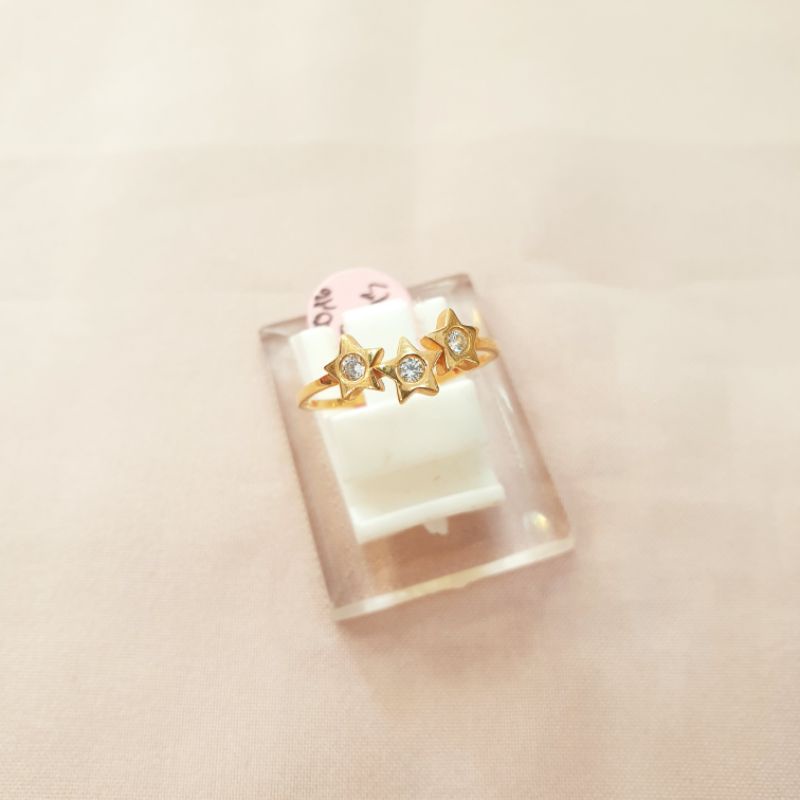 Cincin bintang emas asli kadar 700