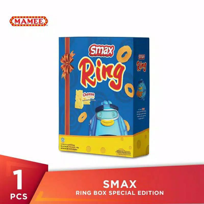 Smax ring  snack keju box 100 gram