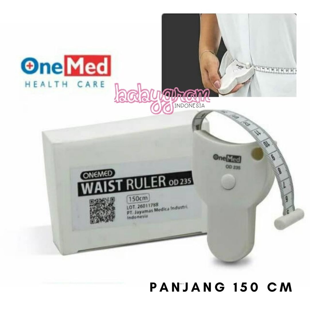 Waist Ruler OD 235 Onemed Alat Ukur Lingkar Pinggang Lengan Dada Perut