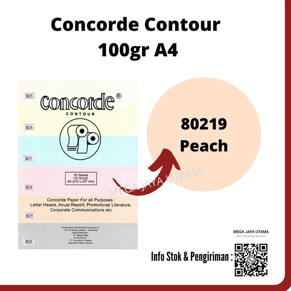 

[PROMO 9G770] Kertas Concorde Contour 100gr A4 (21,0 X 29,7 Cm) Isi 20 Sheet Paling Popular