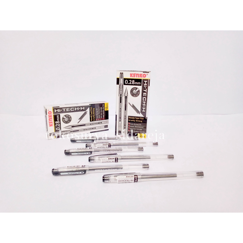 

PULPEN GEL HI-TECH H KENKO 0.28mm ORIGINAL (SATUAN) / Bolpen Kenko Hi-Tech H 0.28