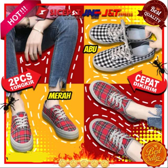 sepatu wanita casual slip on sepatu pet wanita jalan jalan santai