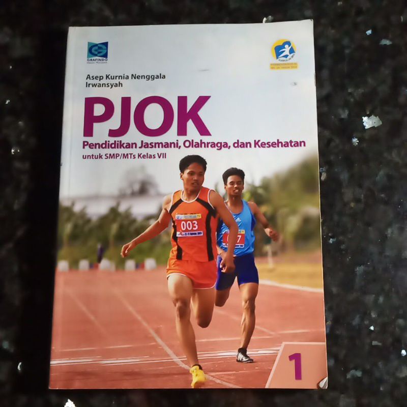 Buku Pjok kelas Smp 7 VII, Pernerbit Grafindo, Asep Kurnia Nenggala, Irwansyah, Kurikulum 2013.