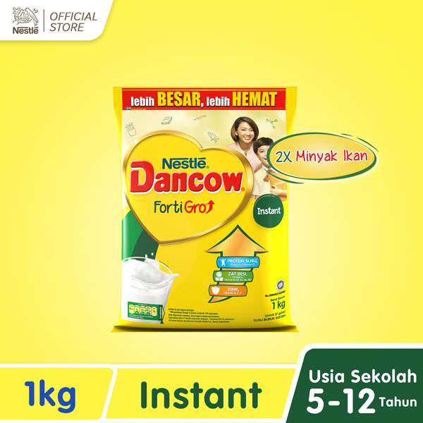 

NESTLE Dancow Fortigro Susu Bubuk Instan Usia Sekolah Pouch 1 kg