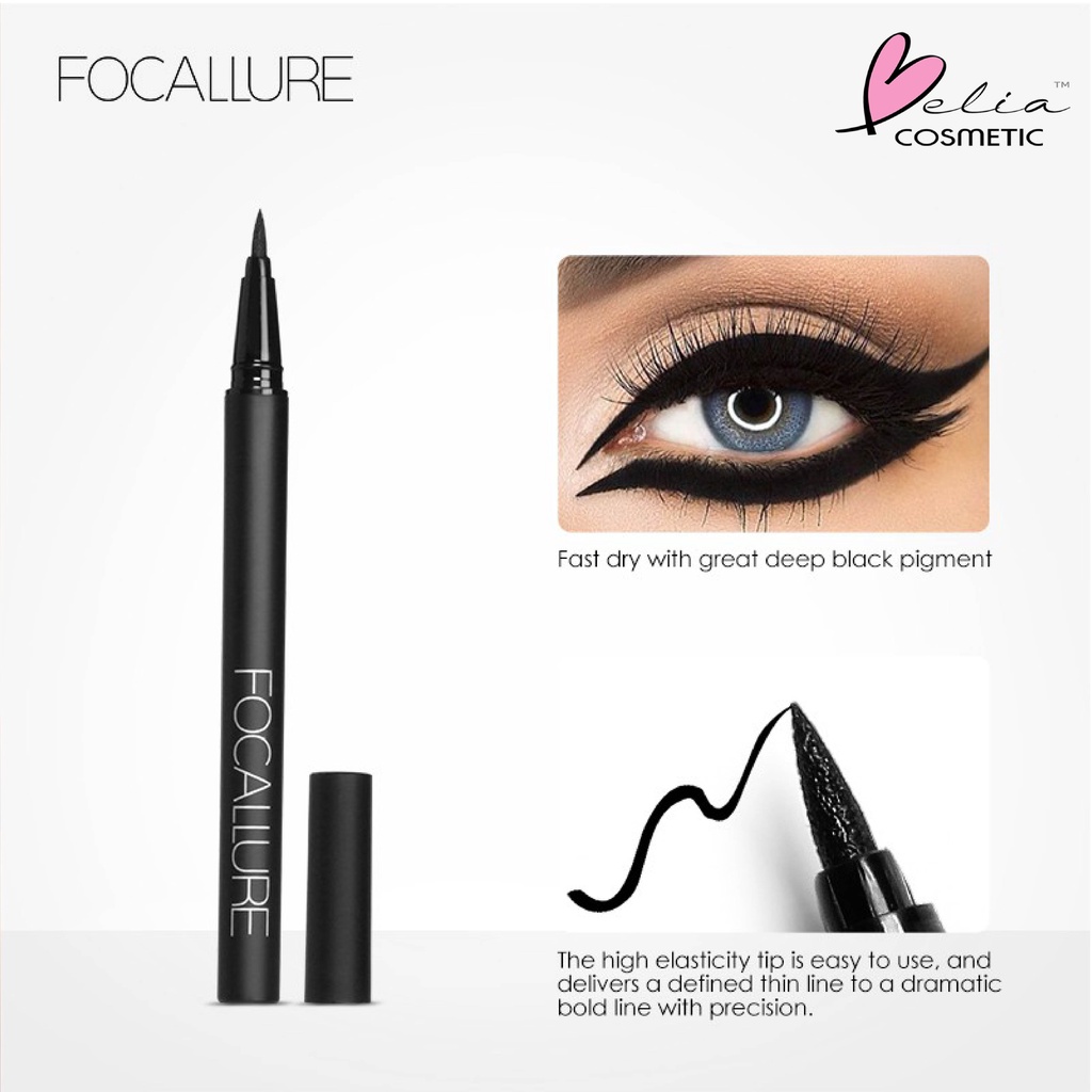 ❤ BELIA ❤ FOCALLURE Intense Eyeliner FA13 | Tahan air Black Liquid Eyeliner Pensil - Makeup | BPOM