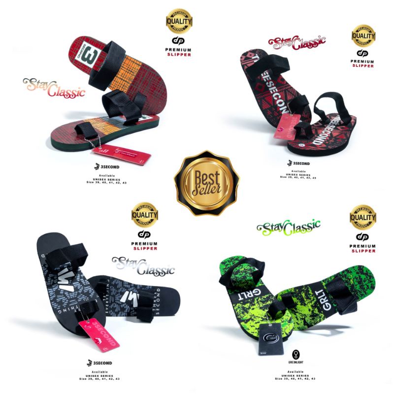 SANDAL DISTRO SANDAL UNISEX SANDAL PRIA SANDAL 3SECOND