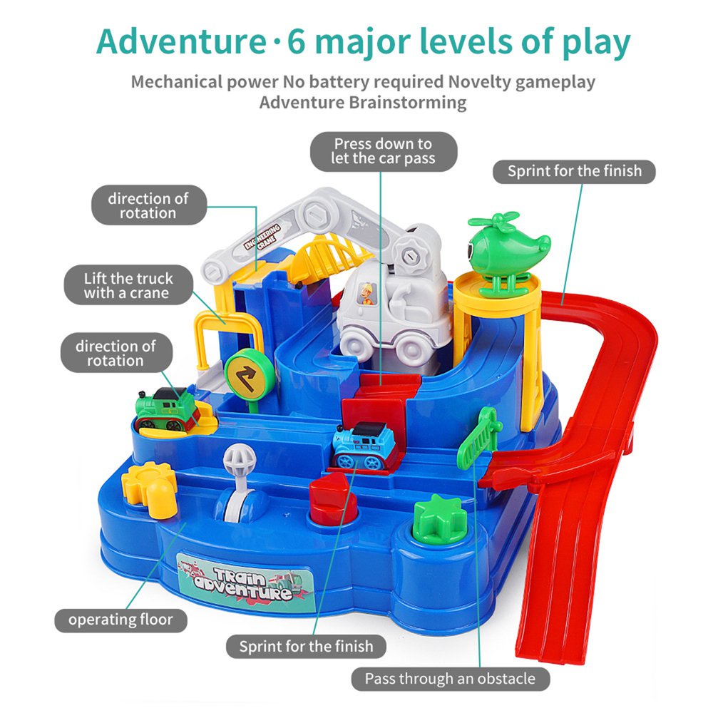 Car Adventure Brain Game Mainan Edukasi Anak Montessori Mainan Mobil Mobilan Pretend Play