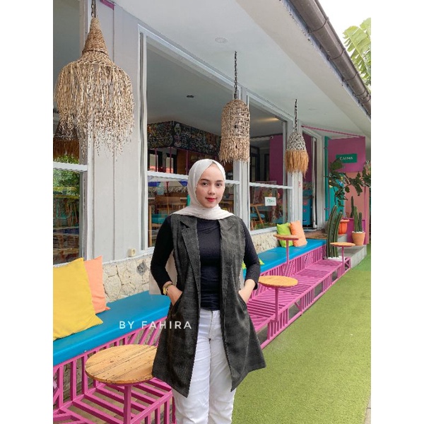 OUTER FAHIRA/FAHIRA BLAZER /CARDI FAHIRA/CARDIGAN FAHIRA ORIGINAL-Kotak coklat-htm