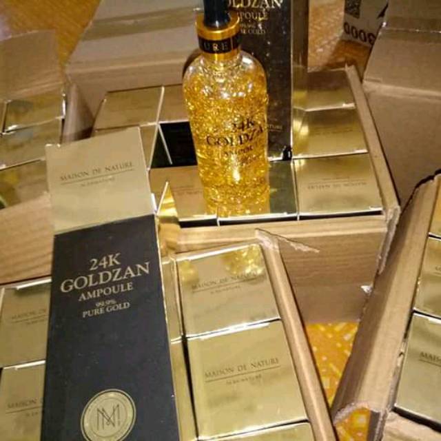 Serum Goldzan 24k AMPOULE asli ORIGINAL ISI KENTAL DAN WANGI