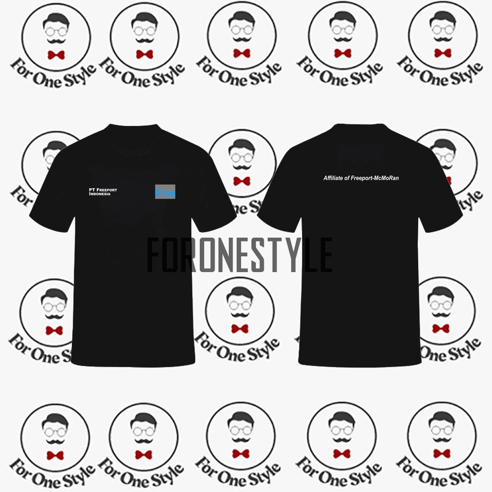 T-SHIRT KAOS AFFILIATE OF FREEPORT-MCMORAN - kaos FREEPORT PAPUA - KAOS PERUSAHAAN
