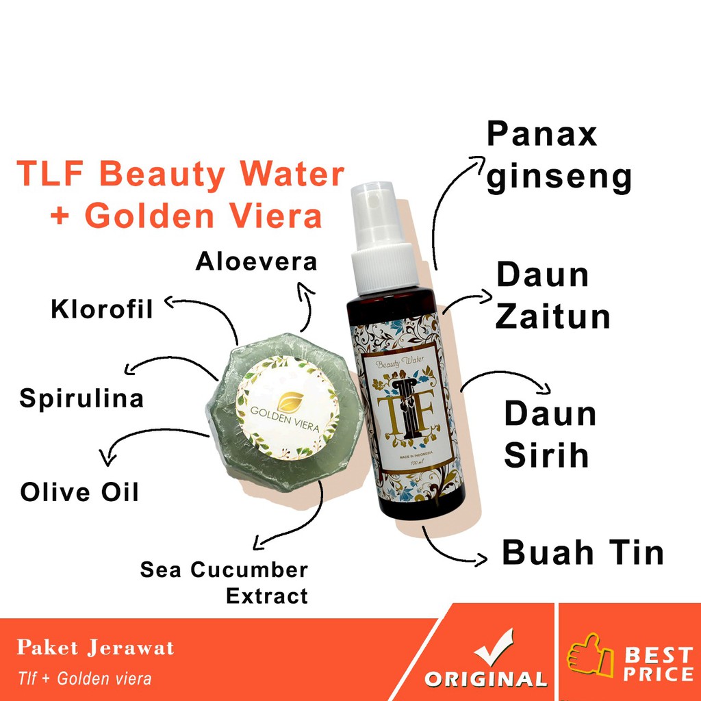 Obat Jerawat Wanita Perawatan Pembersih Wajah / TLF x Golden Viera / Obat Jerawat