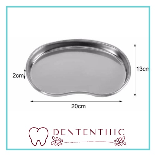 Tray ginjal dental medis / Dental kidney curved tray ginjal medis stainless steel nampan baki lengkung alat instrument gigi