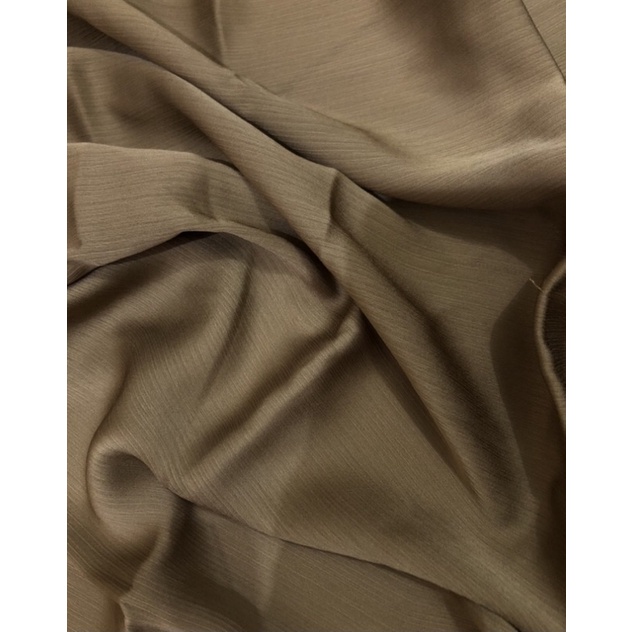 Premium Silk Shawl Laser cut Eyelash/Rayya Silk / Pashmina Satin Premium / Textured Silk/ Malay Shawl/ Crinkle Silk Catalog Part 1-Deep Goldie