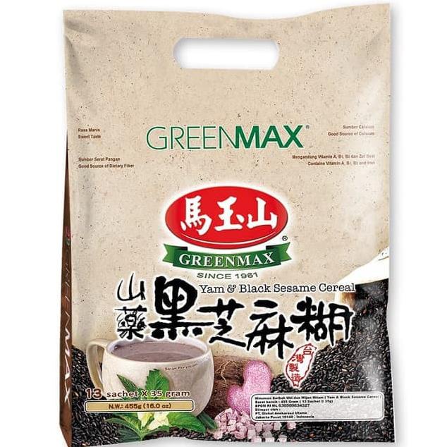 

GREENMAX YAM & BLACK SESAME CEREAL (13 SACHETS X 35GR) - SEREAL VEGAN PENGGANTI SARAPAN