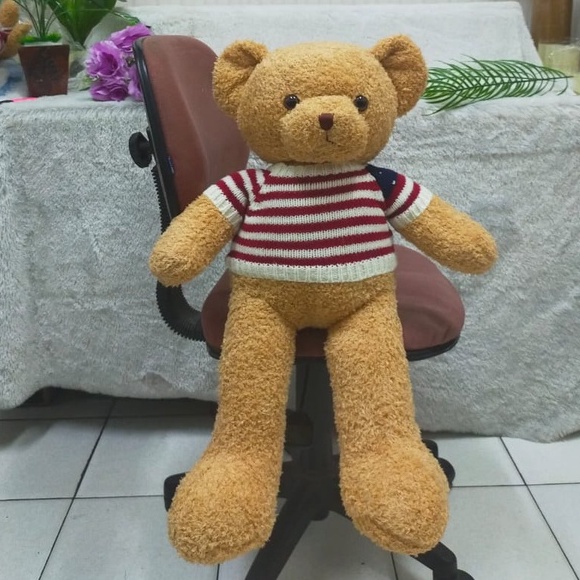 Boneka Teddy Bear Sweater Size 17&quot;/70cm/boneka beruang baju/boneka lucu/kado ultah/Boneka Bear