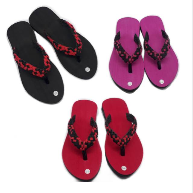Sandal Wanita Muka Anyam
