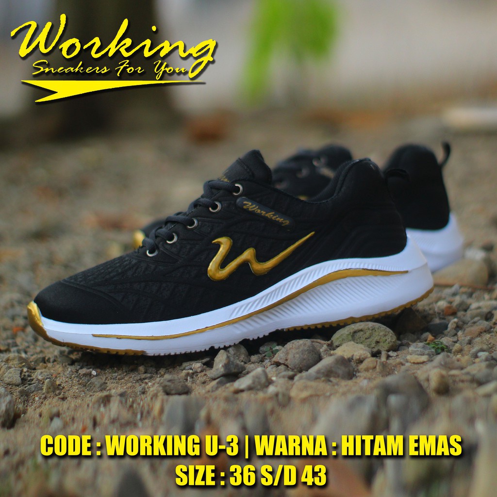 Sepatu Pria Original 100% Working U-03 Sneakers Running Pria/Wanita Olahraga Yoga Lari