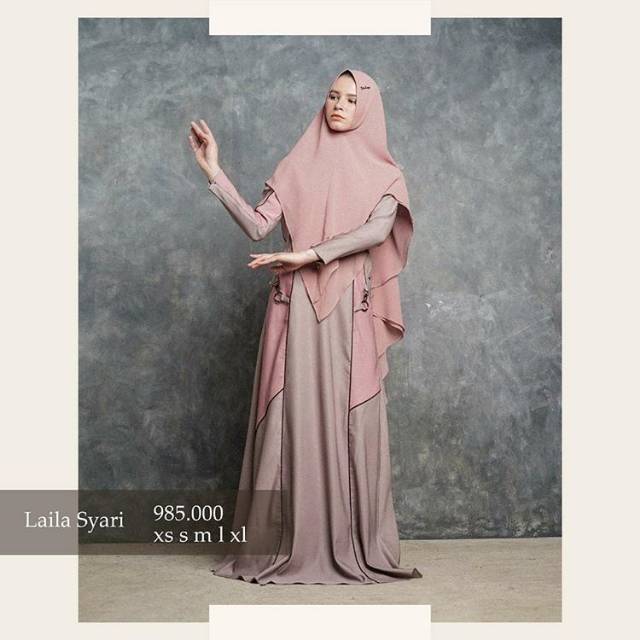 DRESS MUSLIM LAILA SYARI DRESS PREMIUM CANTIK