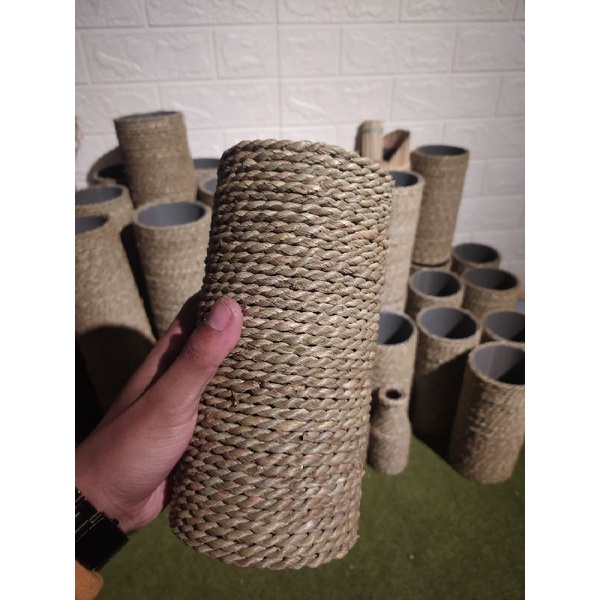 vas bunga tali mendong / pot bunga tali mendong murah