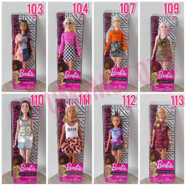  READY BARBIE  FASHIONISTA DOLL ASSORTMENT ORI MATTEL 