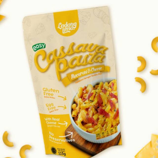 

Ladang Lima Cassava Pasta Mac & Cheese 115gr