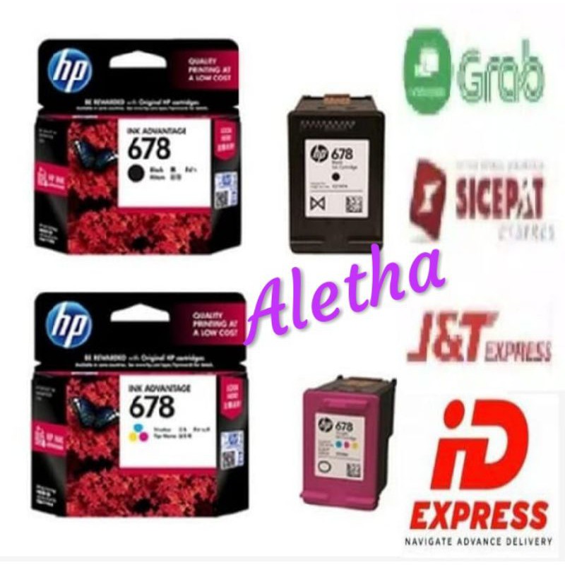 Tinta Printer HP 678. Black. Colour. Original.
