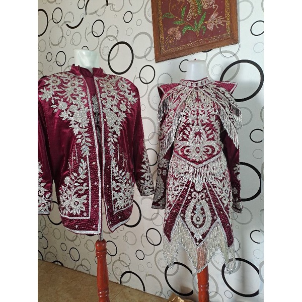 baju pengantin minang full payet jepang