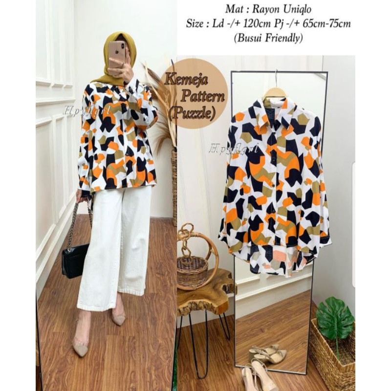 KEMEJA PATTERN | KEMEJA RAYON UNIQLO