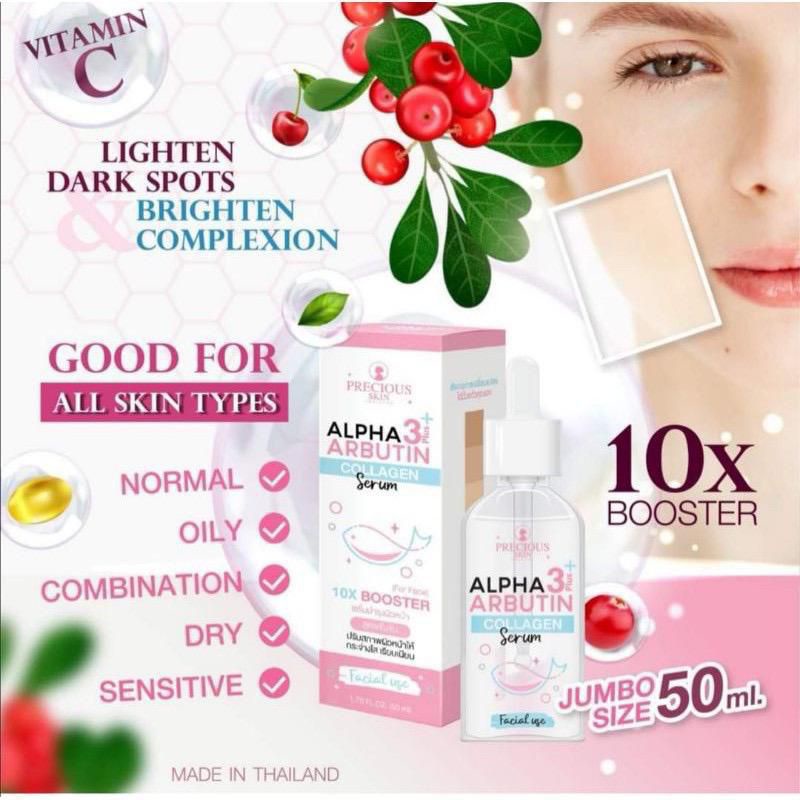 Alpha Arbutin 3 Plus Collagen Serum | Serum Wajah | Serum Muka | 50.ml