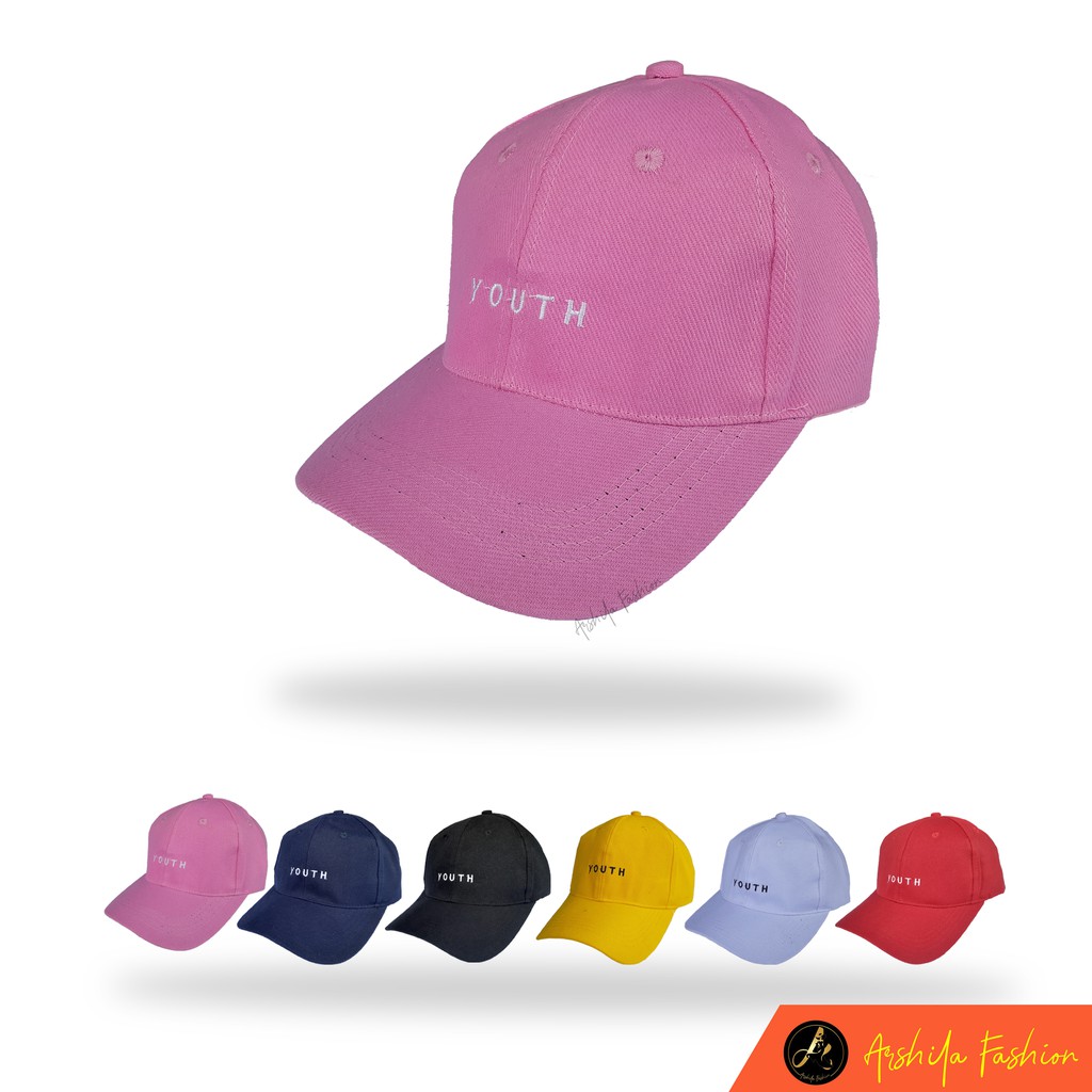 Topi Baseball Bordir Youth / Topi Bahan Premium Rafel / Topi Baseball premium