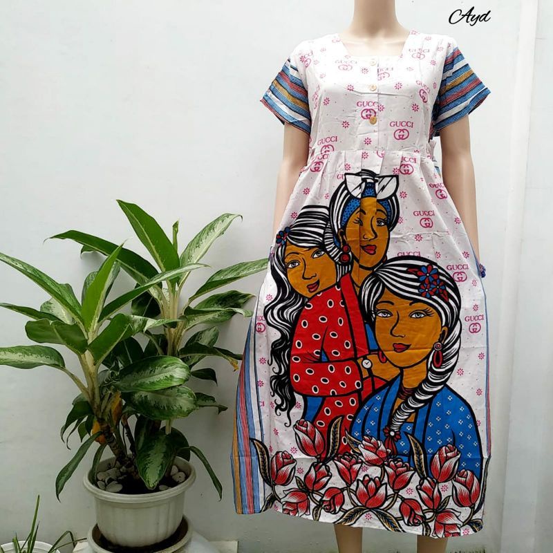 Daster chibi HAP bu tejo tedjo  bumil busui-Gucci pink