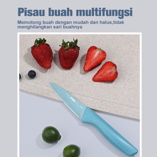 pisau set 6in1 anti lengket Pisau Dapur Set Premium Quality 6 In 1