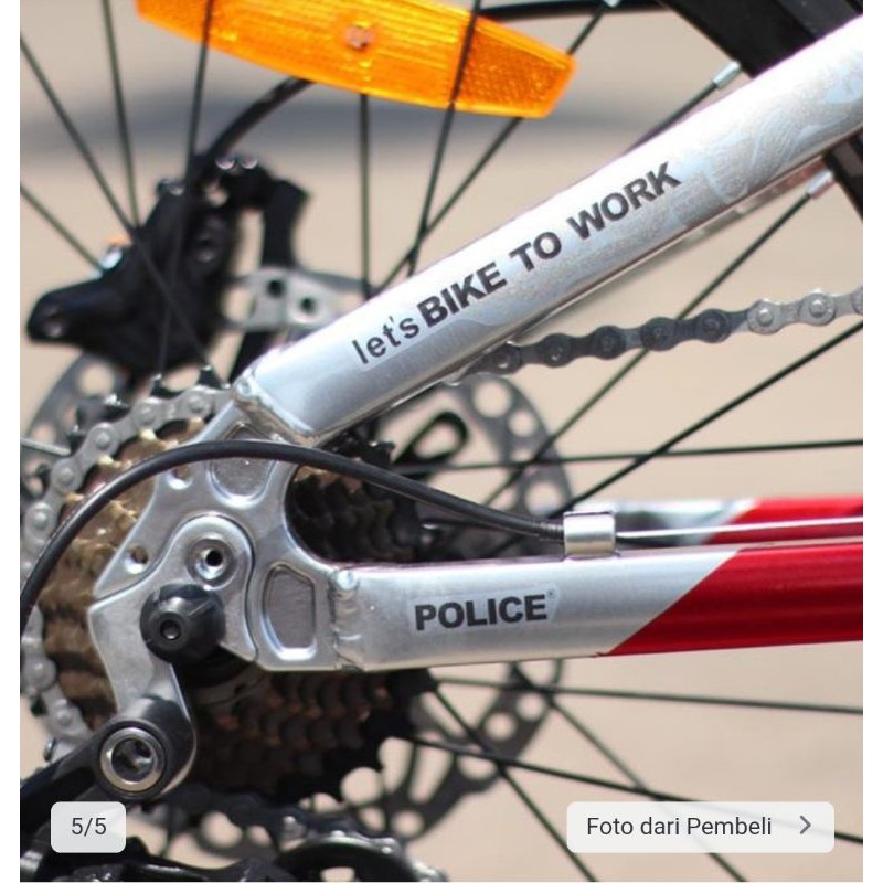 SEPEDA LIPAT ELEMEN POLICE TEXAS B2W(bike to work )20inci