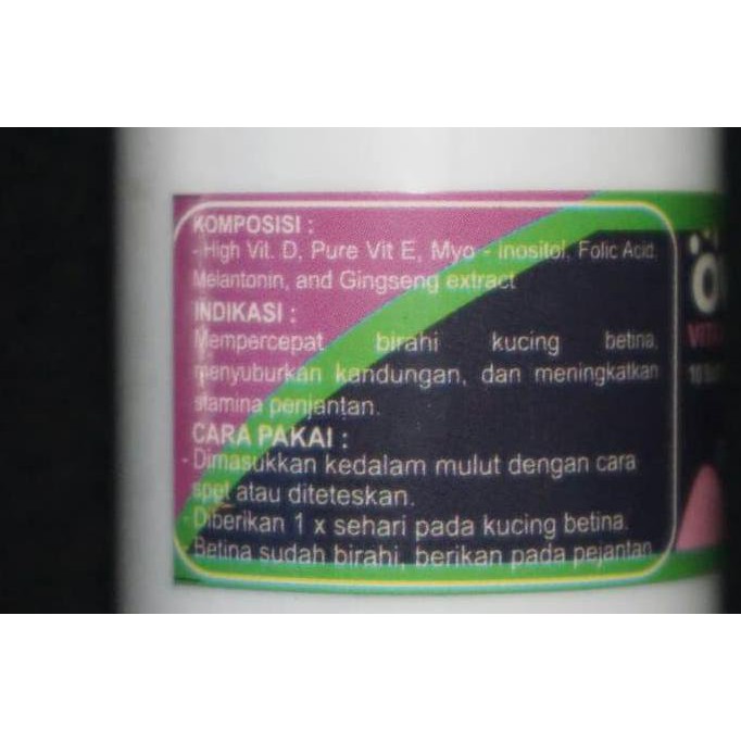 Obat Birahi Kucing Ovula Cat -Original